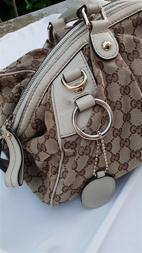 borsa gucci tessuto boston